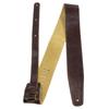African Leather Guitar Strap CHOCOLATE Perri's AFR25-6875