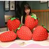 Cartoon Simulation Big Strawberry Lovely Pillow Large Plush Toy Girl Fruit Cushion Bedroom Living Room Sofa Decoration Pillow