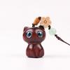 Cat Sandalwood Mobile Phone Chain Backpack Pendant