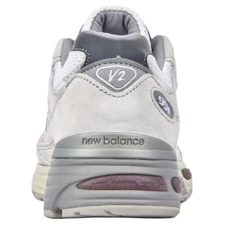 New Balance 991v2 Сделано в Великобритании Колокольчик Brilliant White Унисекс Кроссовки Brilliant-White Flint-Gray U991AC2