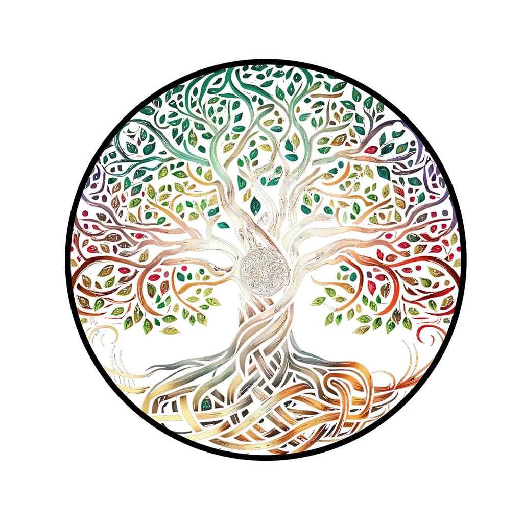 Cross-border Popular Sunshine Trap New Round Acrylic Pendant Window Porch Home Decoration Iron Chain Listing