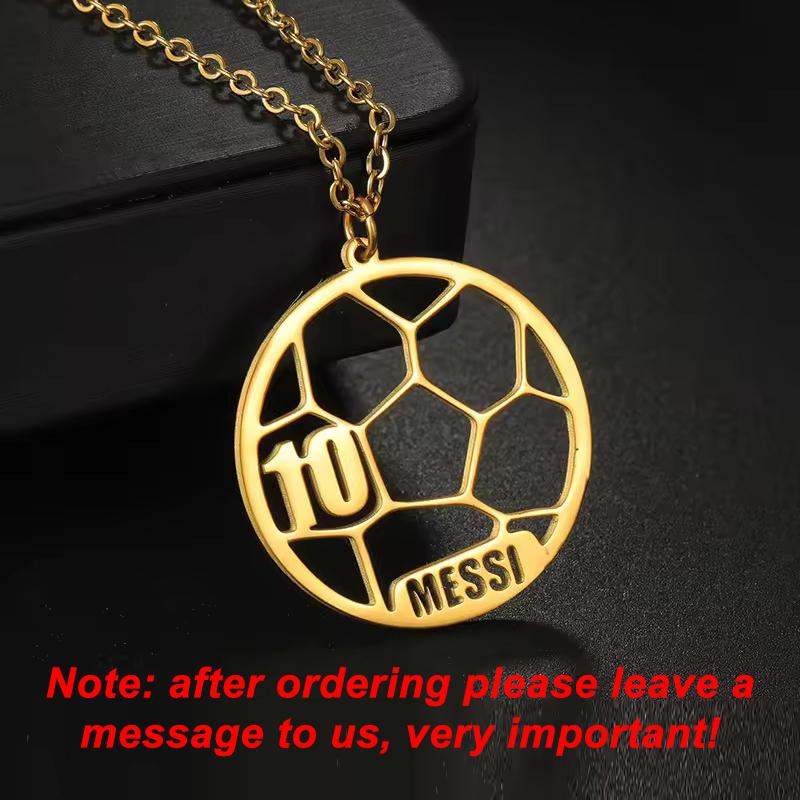 New North Personalized Customized Name Necklace Stainless Steel Jewelry Custom Name Sports Football Pendant Necklace for Women