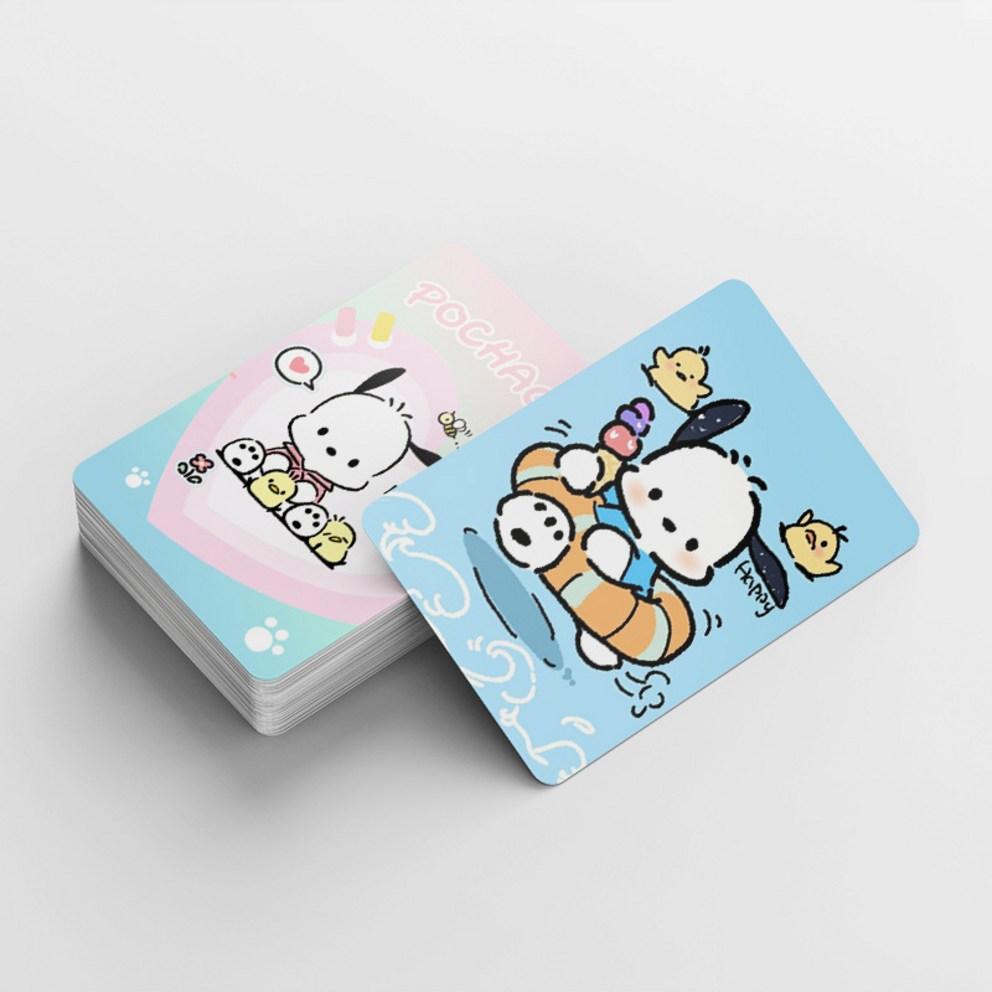 Товары для фотокарточек Sanrio LOMO Иллюстрация Фотокарточка 60 шт. + Мини-наклейка 32 шт., Pochaco, 1 шт.