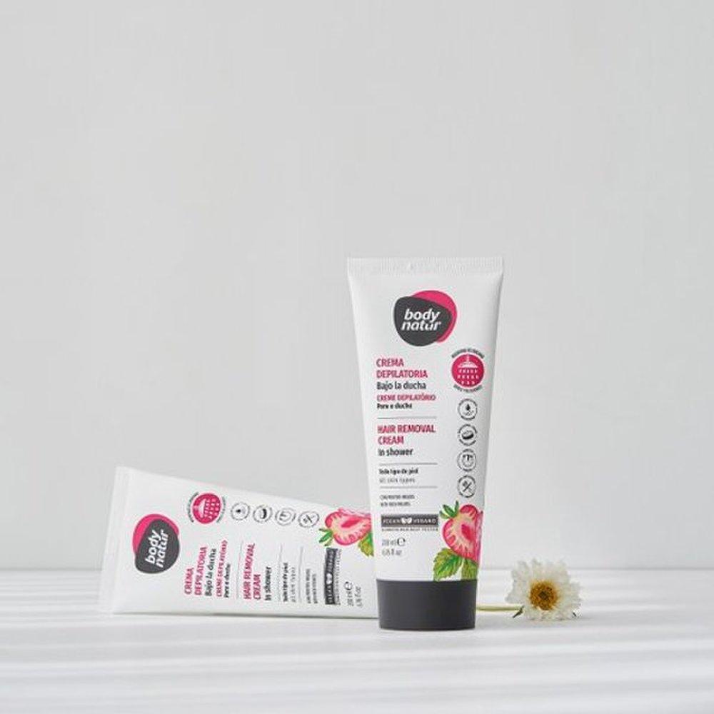 BODY NATUR Крем для депиляции для душа для всех типов кожи Красные фрукты (для тела) 200мл