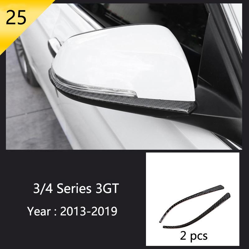 Car Styling Carbon fiber interior button panel Decoration Cover Trim Sticker frame For BMW 3 Series F30 3gt F34 F32 Accessories