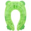 Folding Potty Seat Pad Portable Baby Toddler Toilet Training Seat Non Slip Pad for Travel(Green )