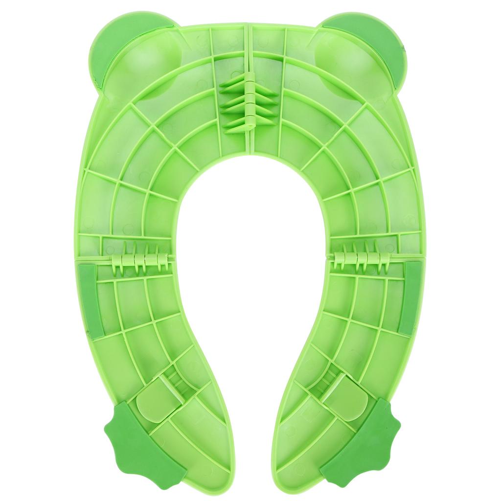 Folding Potty Seat Pad Portable Baby Toddler Toilet Training Seat Non Slip Pad for Travel(Green )