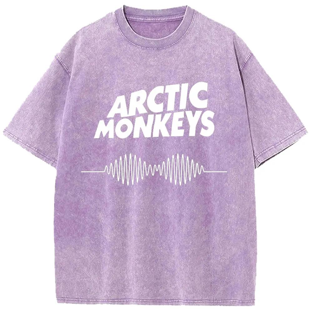 Ретро-рок Arctic Monkeys Музыкальный альбом Графический хлопковый футболка для мужчин Футболки Женские топы Уличная одежда Унисекс