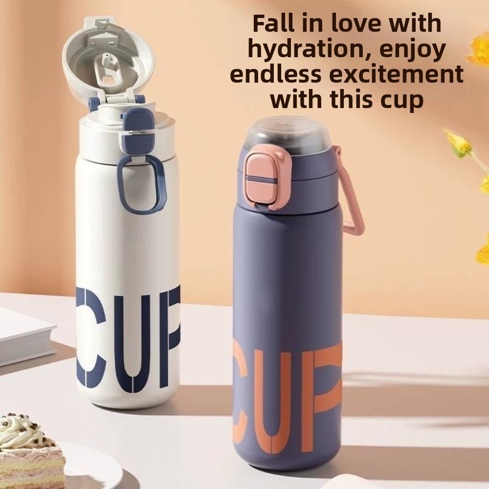 Large Capacity Insulated Bottle Leak-proof Thermos Cup Sports Water Bottle Outdoor Activities