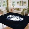 Leeds Rhinos Design Crystal Velvet Rug Soft Decorative Mat for Bedroom Entrance