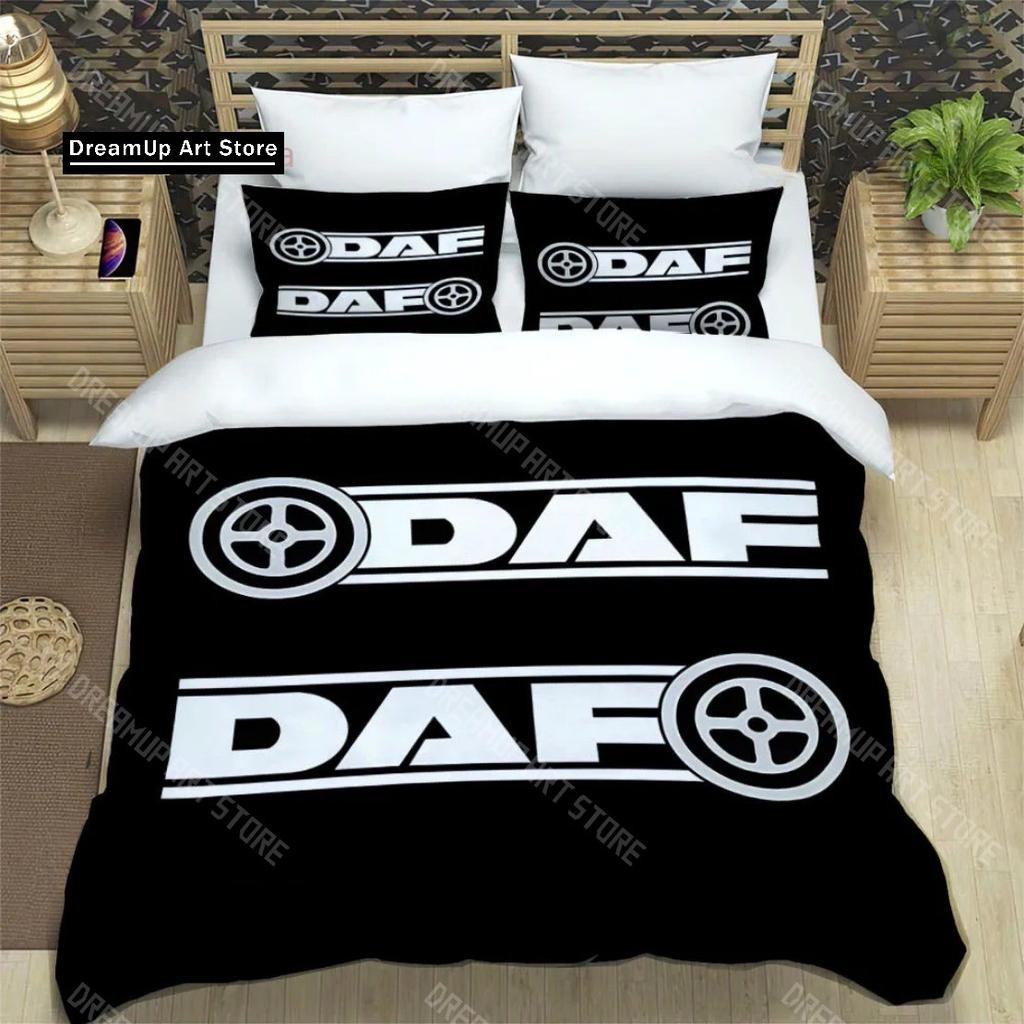 3D DAF truck Bedding Sets DAF truck Retro printed Duvet Cover Pillowcases for Teens Boy Single_Double_Queen_King