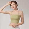 Seamless One-Shoulder Ice Silk Tube Top Camisole - Light Sports Style for Summer