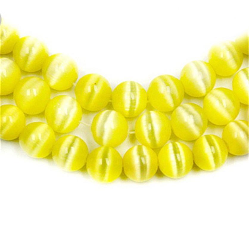 DIY 4 мм/6 мм/8 мм круглые натуральные опаловые разделители из кошачьего глаза свободные бусины для изготовления ювелирных изделий