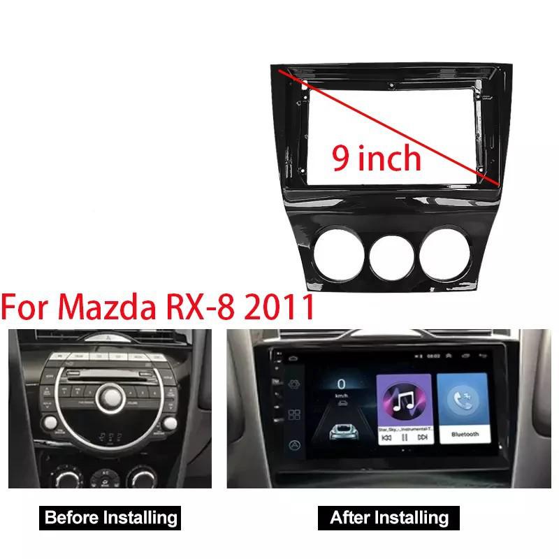 Рамка-переходник 9 дюймов для магнитолы Android на 2011 Mazda RX8