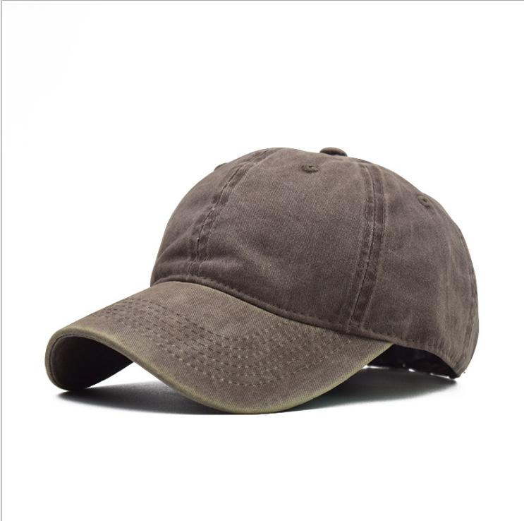 Однотонная кепка с козырьком, выцветшая бейсболка, модная простая кепка для пары, повседневная хип-хоп шляпа
