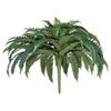 VEVOR Artificial Ferns, 1219 mm Fake Boston Fern Bush Plant with 88 Fronds, Large Faux Greenery for Indoor and Outdoor Decor, Silk & LDPE