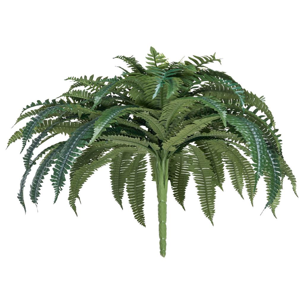 VEVOR Artificial Ferns, 1219 mm Fake Boston Fern Bush Plant with 88 Fronds, Large Faux Greenery for Indoor and Outdoor Decor, Silk & LDPE