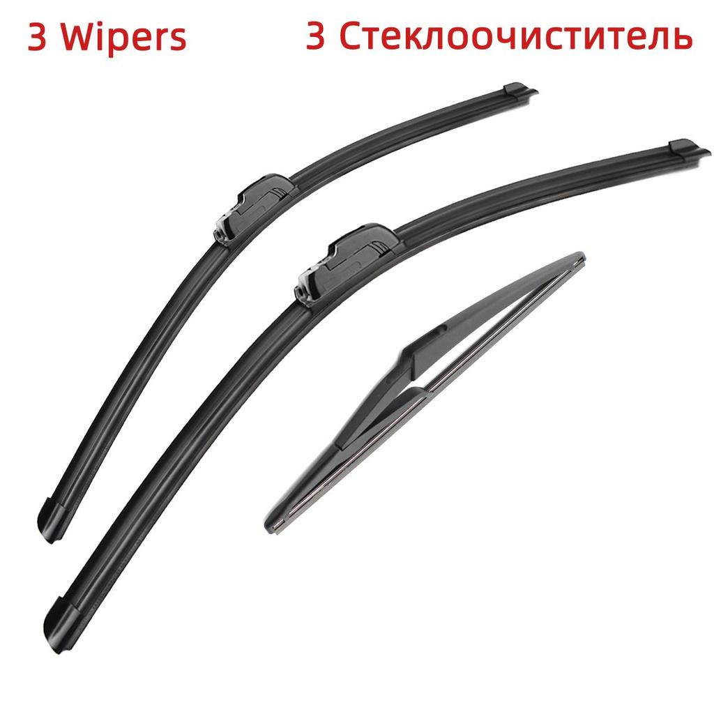 3 шт. щетки стеклоочистителя для Nissan Qashqai J11 2013-2020 26 "17" 12" подходят для переднего лобового стекла, щетки для окон, резак, аксессуары