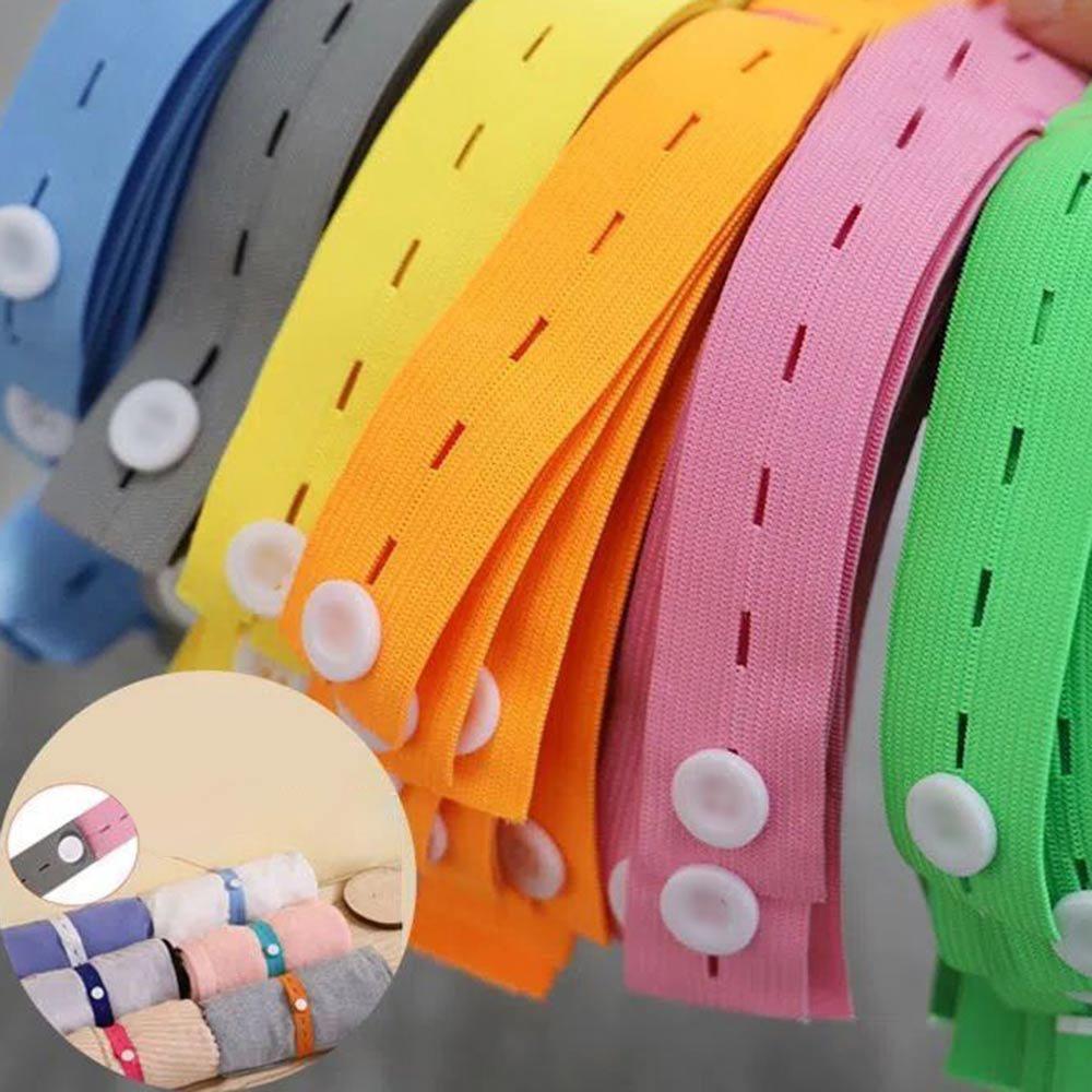 1/2/10/30Pcs Adjustable Elastic Storage Strap Roll-up Clothes Organizer Band Household Sorting