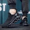 Кроссовки Plus Size Trend Flying Woven Blade Outsole с перекрученной подошвой, стильные и легкие мужские кроссовки для бега