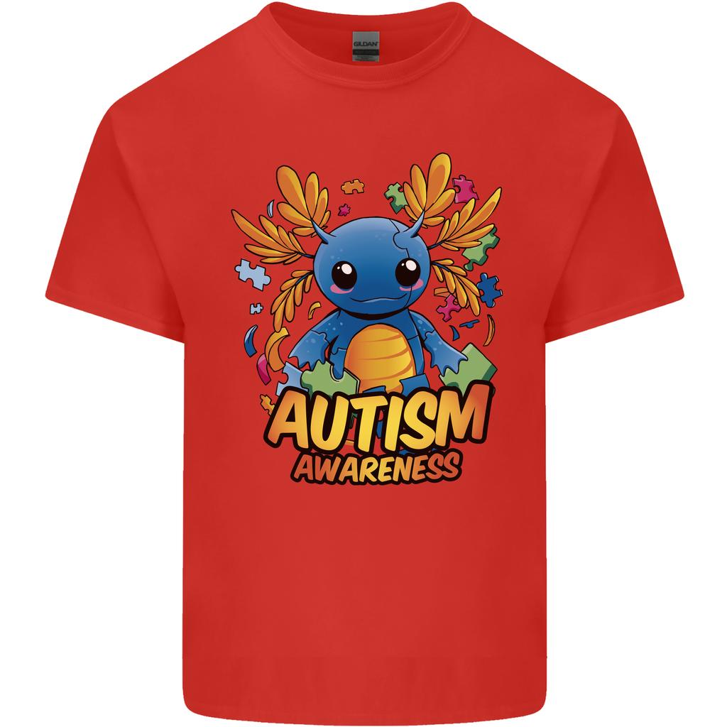 Axolottle Autism Awareness Autistic Unisexs Light Cotton TShirt