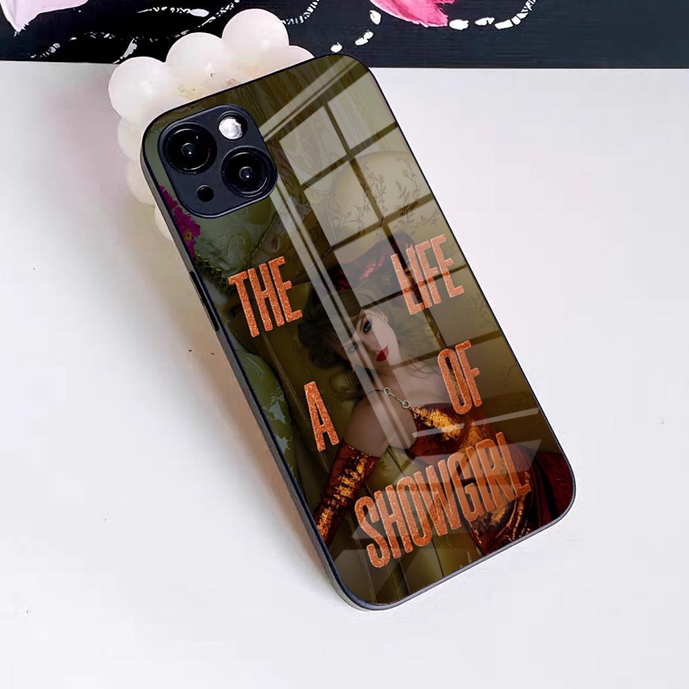 Чехол для телефона T-Taylor S-Swift T-thelifeofashowgirls для IPhone 17 Pro Max 16 15 14 Pro Max 13 11 X Xs Xr 8 7Plus Стеклянная крышка