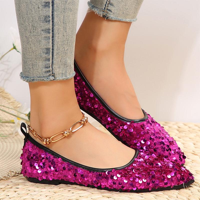 Модные блестящие туфли с острым носком на плоской подошве для женщин, модная спортивная обувь на осень 2024 года, новые повседневные кроссовки для бега, удобные для ходьбы, Mujer Zapatos