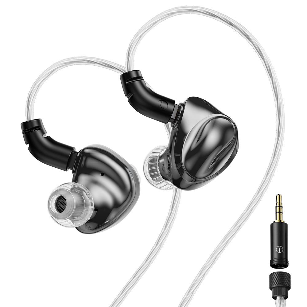 TRN Dolphin LCP-диафрагмальные Hi-Fi проводные наушники со сменным кабелем для аудиофилов