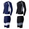 Mens Long Sleeve Rash Guard Set Quick Dry UV Protection Swimwear Snorkeling Swimming Water Sports