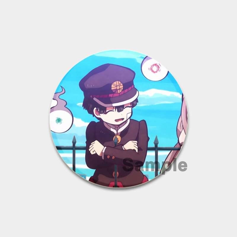 58 мм значки в стиле аниме Hanako Kun на унитаз, аксессуары для рюкзака NENE, значки манги, булавки, мультяшные броши для одежды, сумка, декор, подарки