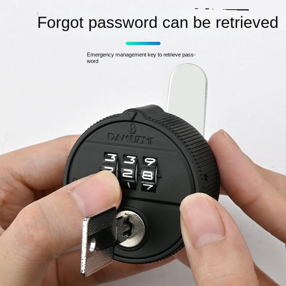 Zinc Alloy Combination Lock With Key Drawer Lock New Password Lock  Cupboard Drawer