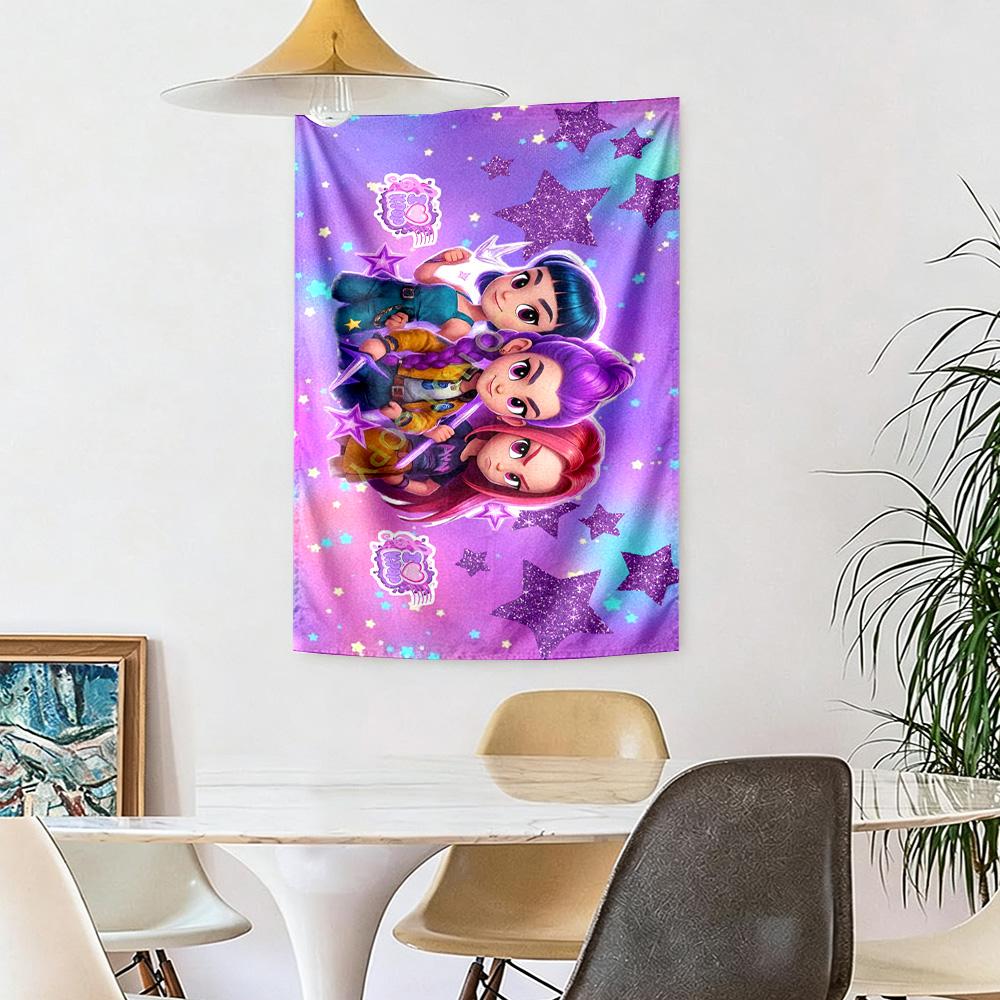 Huntrix Wall Decor Tapestry Art For Pet Memorial Birthdaywedding Party Backdrop Family Gift
