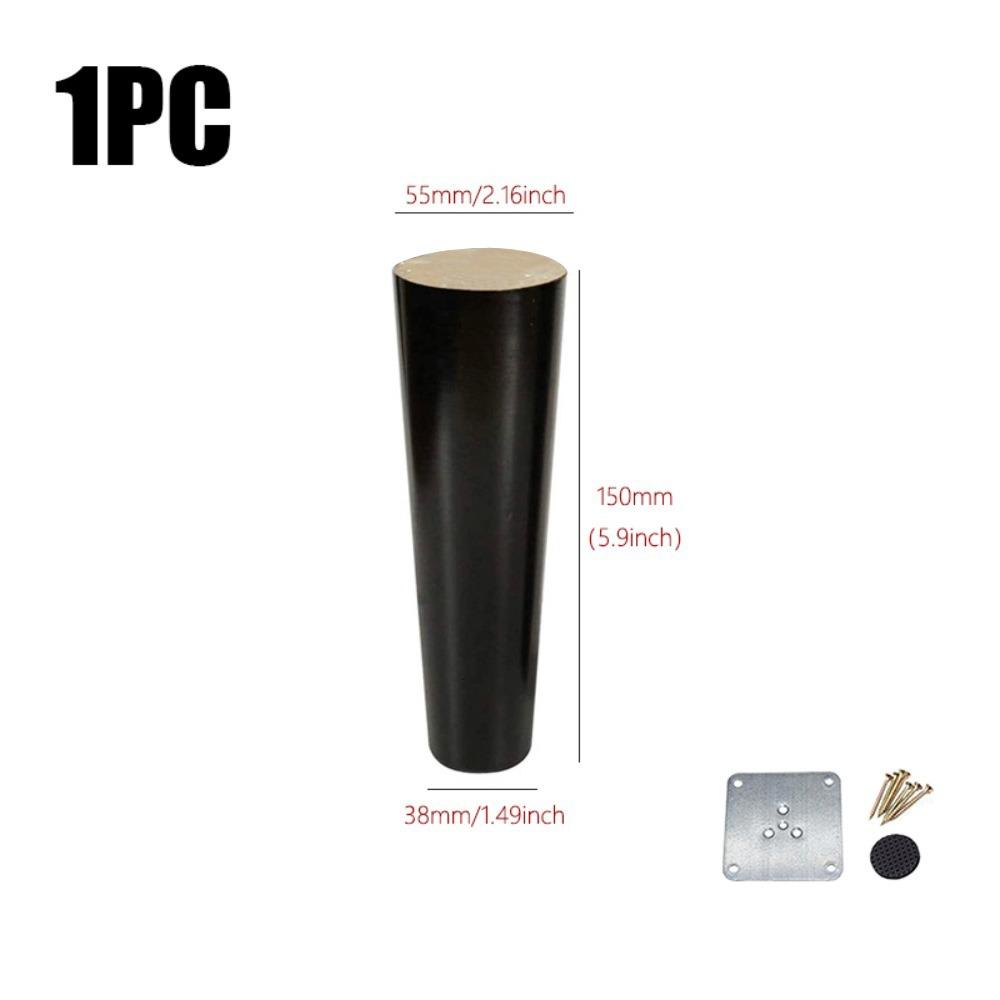 8/10/12/15/20cm Conical Sofa Legs Solid Wood Furniture Heightening Feet New Furniture Legs