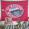 FC Bayern München против ПСЖ Стена rivalry Гобелен Баварский герб Кусающий логотип Paris Saint-Germain на красном ромбе Декор для подарка фанату