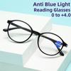Square Round Frame Eyeglasses New Ultra Light Anti Blue Light Reading Glasses High-definition Comfortable Presbyopic Eyewear