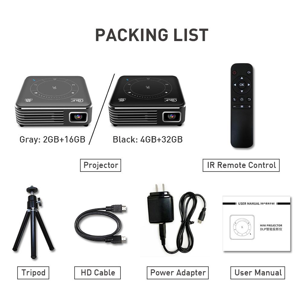 Vivicine P11 Новейший смарт-карманный мобильный 3D-мини-проектор