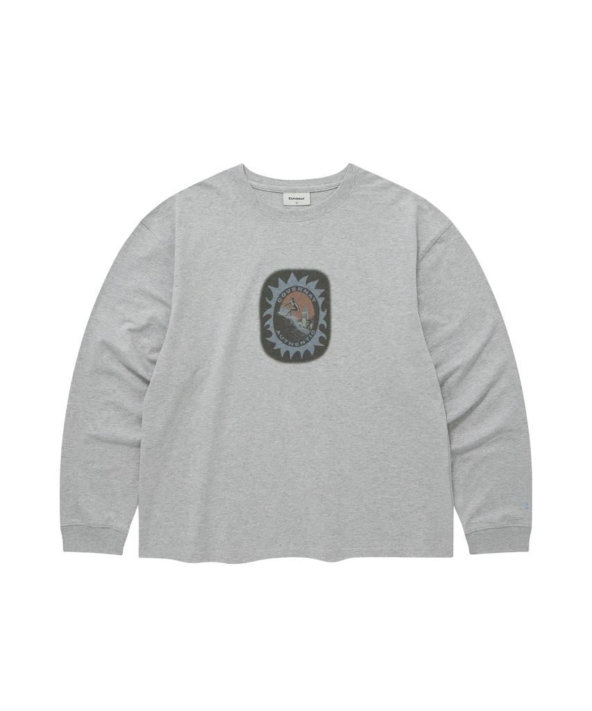 COVERNAT Sunset Surf Club Long Sleeve Melange Grey