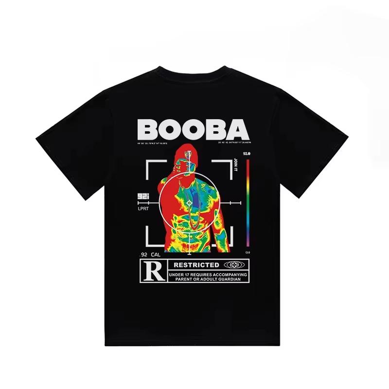 Fashion BOOBA Printed Short Sleeve Tops Harajuku Streetwear Vintage Women Unisexs Clothing Tshirt Hiphop 2026 Summer T Shirt