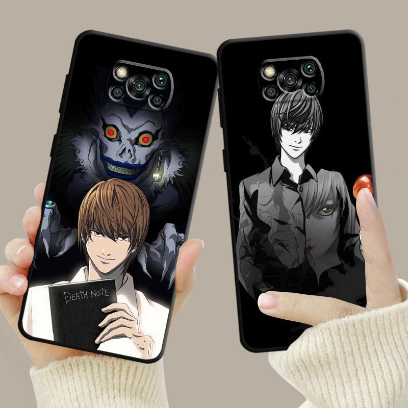 Чехол для телефона Xiaomi Poco X3 Nfc X4pro M3 C40 для Mi 12 11 10 10t 8 Note10 Lite 11ultra 11t Pro F1 аниме Death Note L Light