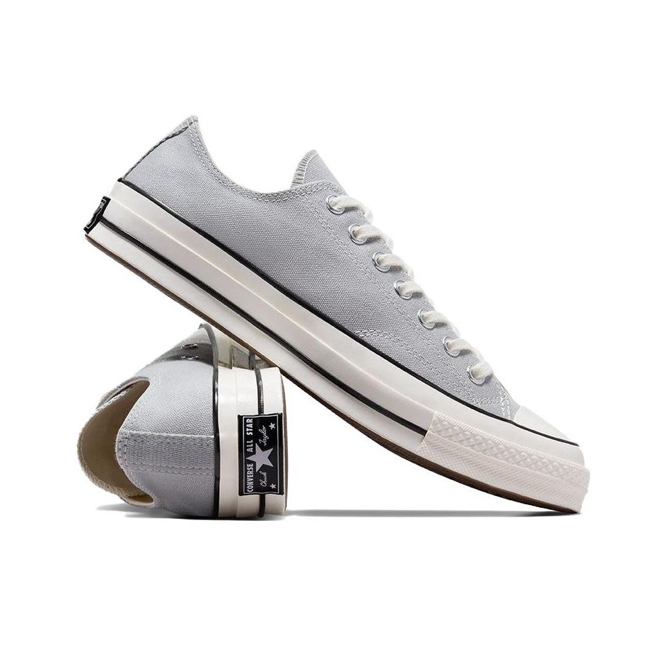 Converse Chuck 70 Vintage Canvas Low Grey Area унисекс кроссовки Egret Black A09145C