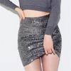 Gold Silver Sequined Bodycon Skirt for Women Stylish Spring Summer Party Midi Skirt Figure Flattering Sexy Design Perfect for Dance Events
