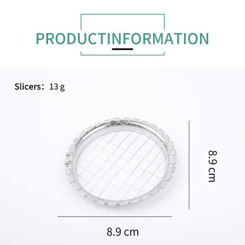 Яйцерезка из нержавеющей стали, сетка, измельчитель овощей и фруктов для салата, десерта, нарезка кубиками картофеля, кухонные гаджеты