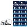 Pack of 10 AG10 LR1130 Button Cell Batteries LR1130 Button Batteries for Watches Remotes Long Lasting Power Supply