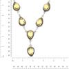 Lemon Topaz Gemstone Friends Jewelry Necklace Set 18-20''