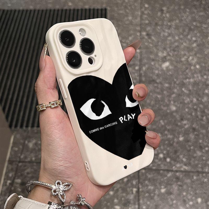 Черный love чехол для мобильного телефона iPhone17promax подходит для Apple 16promax плиссированный 14 матовый 15 индивидуальный