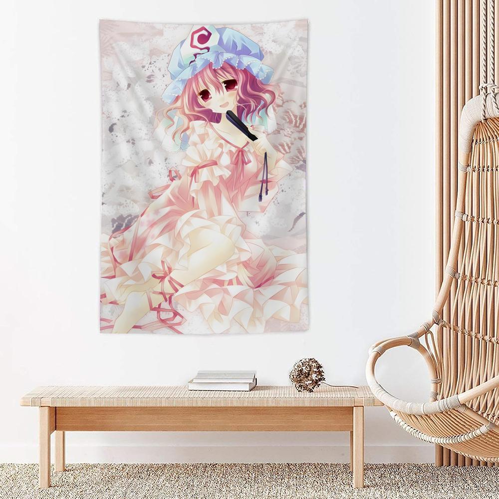 Игровое аниме Проект Touhou Гобелен из микрофибры Настенное панно Для спальни Гостиной Декор Наружный Фестиваль Бар Фон