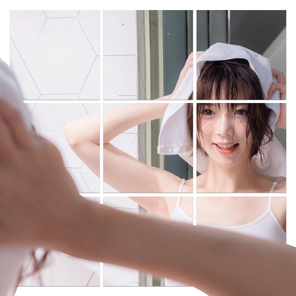 Небьющееся зеркальное полотно из ПЭТ-пластика Зеркало квадратной формы настенное Зеркало для ванной