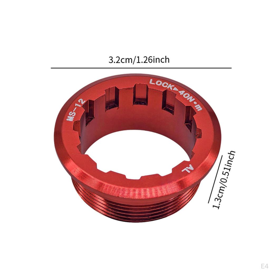 Bicycle Flywheel Cover Cassette Aluminum Alloy Part Sturdy High Strength Caste Lockring