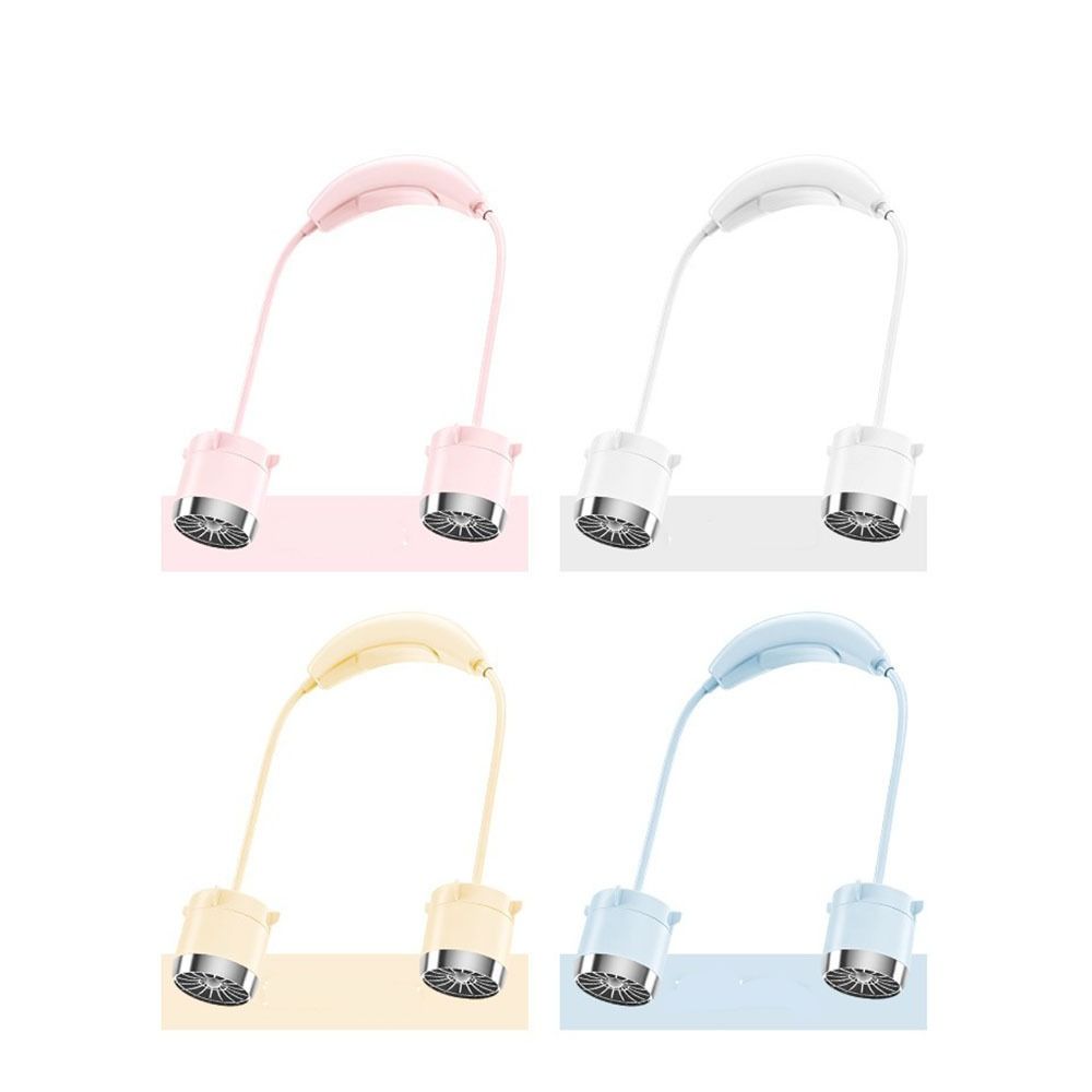 USB Rechargeable Hanging Neck Fan Low Noise Around Neck Cooler Neck Electric Fan Lazy People