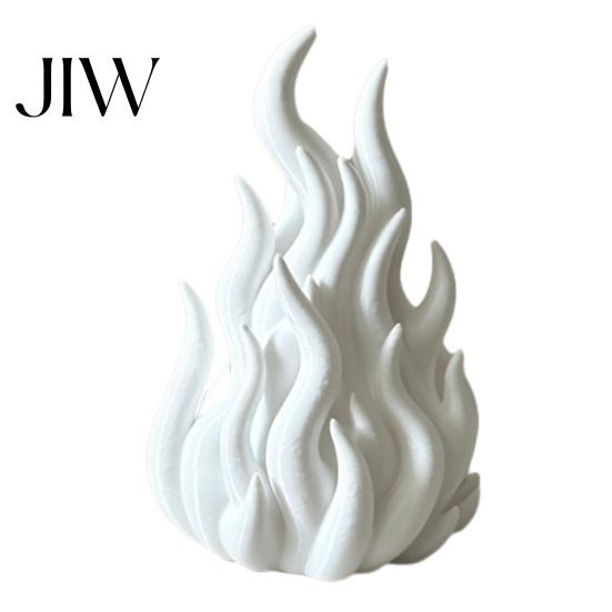 Holiday Party Table Decoration 3D Printed Flame Candle Holder Shade, Gothic Ambient Decor Figurine, Hollow Unique Gift for Home Tealight Cover Dining